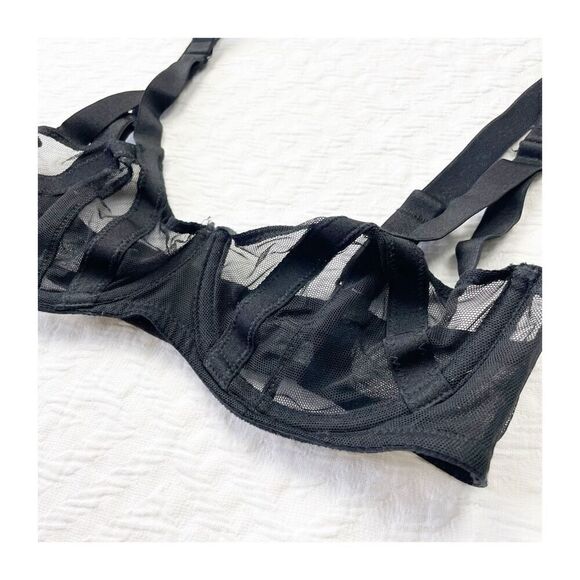 Buy 1 get 1 free 32b Victorias Secret very sexy sheer x black - Picture 2 of 7